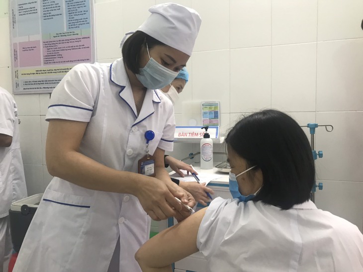 tiem chung vac xin tai Yen The Bac Giang